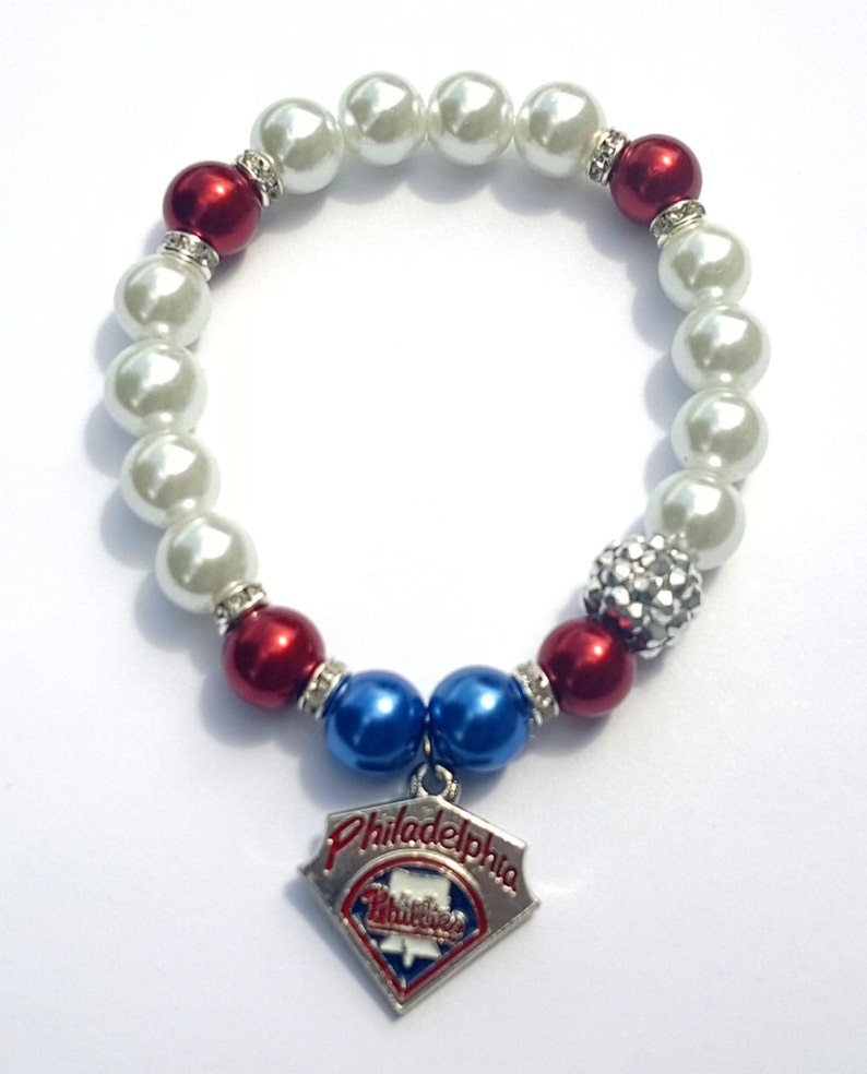 Philadelphia Phillies Bracelets Baseball Bracelets Team Etsy