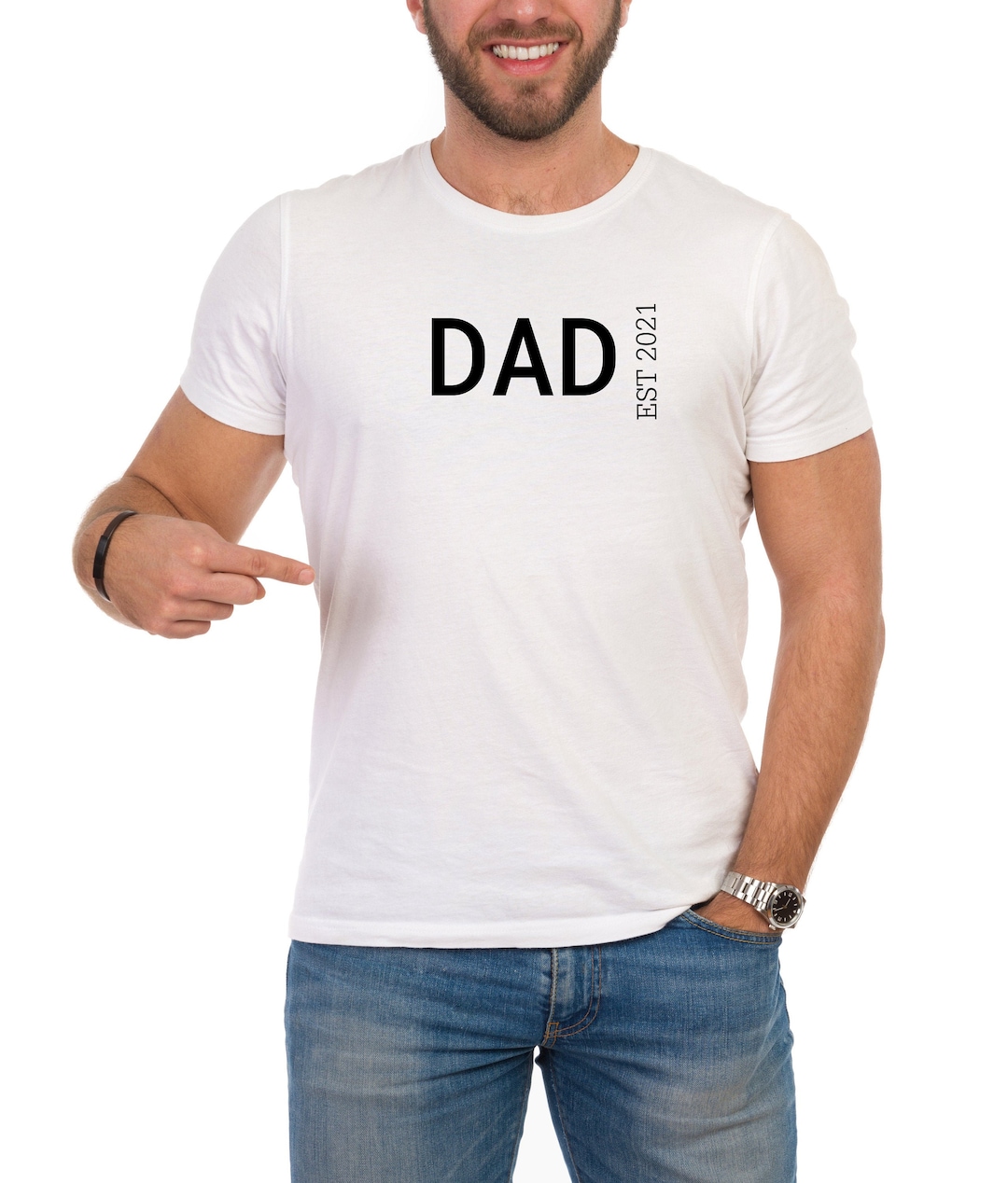 New Dad Shirt/dad EST Shirt/dad Est 2023/funny/graphic Shirt/father's ...
