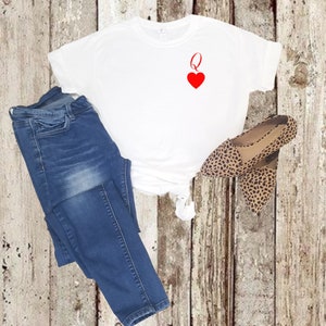 Couples Shirts/ King and Queen/shirt/ Love Shirts/queen of Hearts Shirt ...