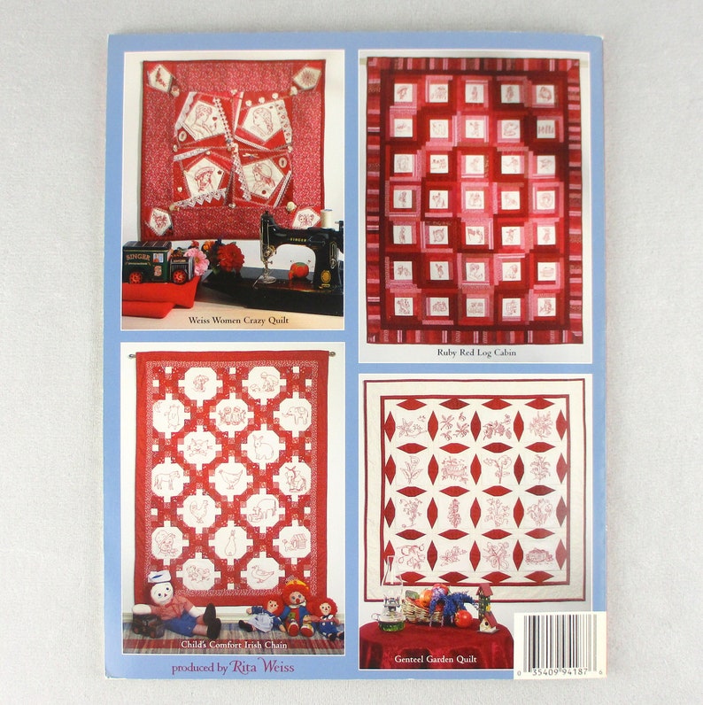 Redwork Embroidery Books Antique Vintage Nostalgic Patterns Etsy