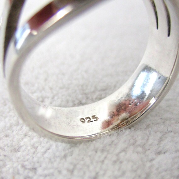 Sterling Silver Atomic Ring Bubble Ball Vintage 1… - image 8