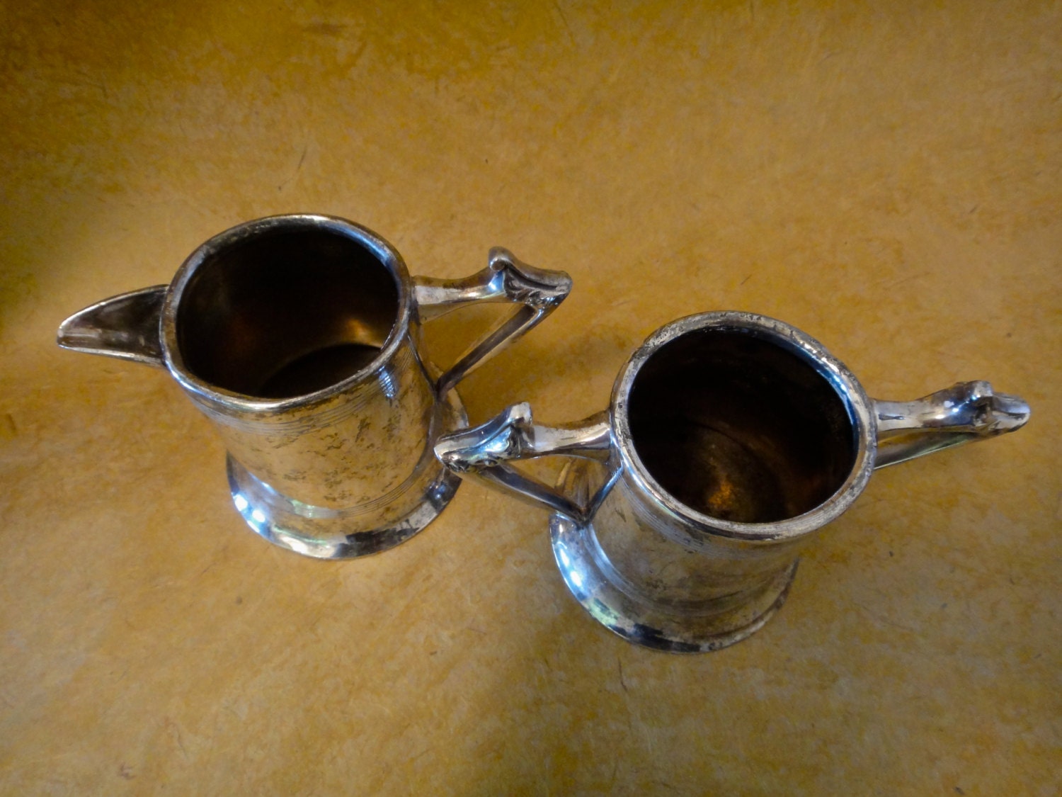 Vintage Etched Silver Sugar and Creamer Set Etsy