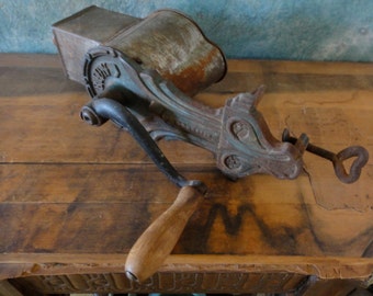 Old Antique Primitive Tabletop Grater/Grinder/Mill