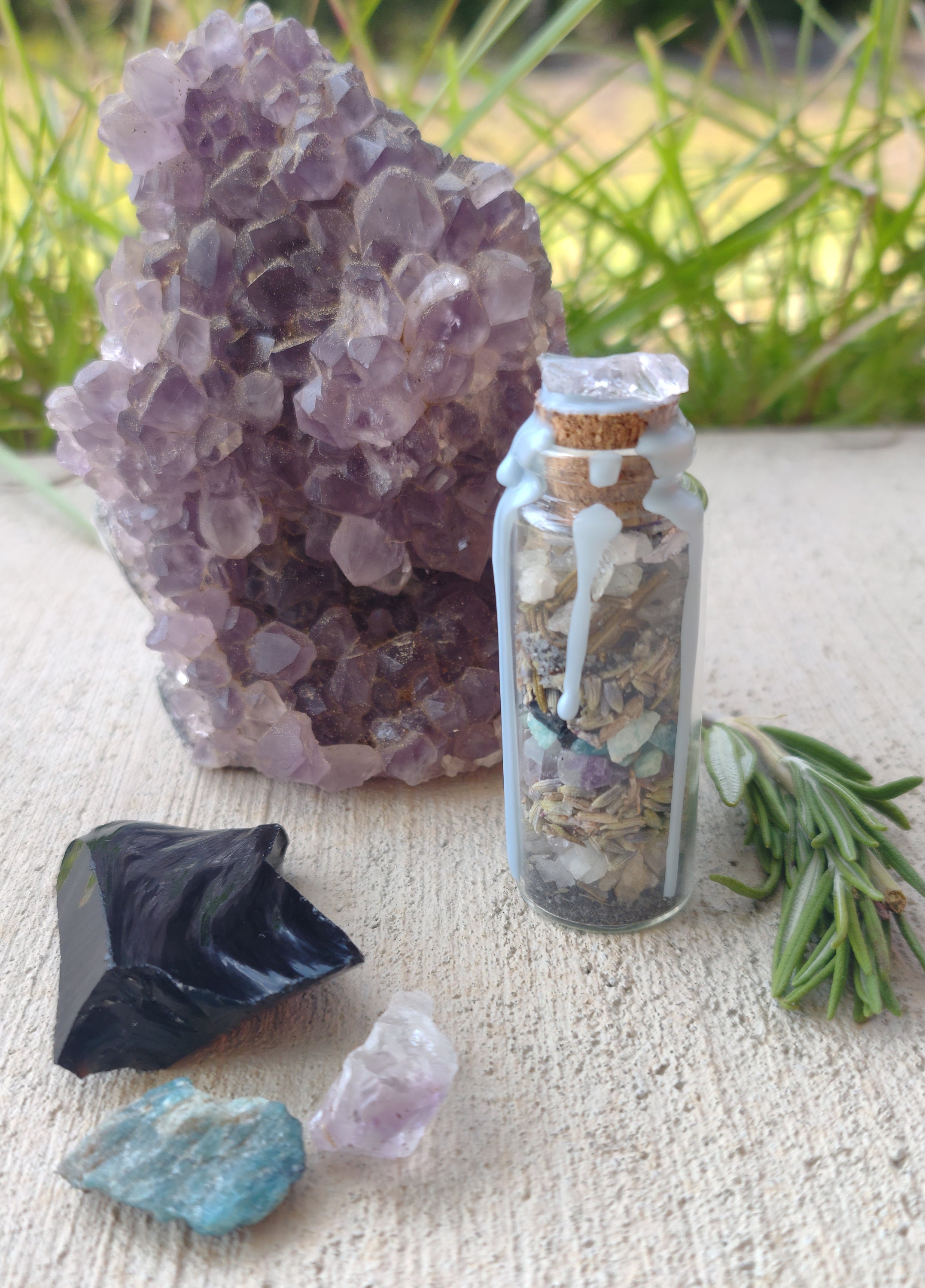 Self Love Spell Jar With Organic Herbs, Tumbled Crystal Chips, Intended to  Bring Self Love and Happiness, Self Love Charm, Crystal Gems 
