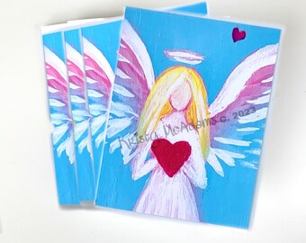 Angel Art / 8x10 Print / Steps to Heaven / Angel Prayer Series - Etsy