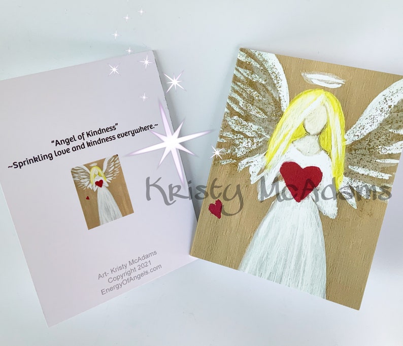 Gold Foil Angel of Kindness Folded Notes main image 1