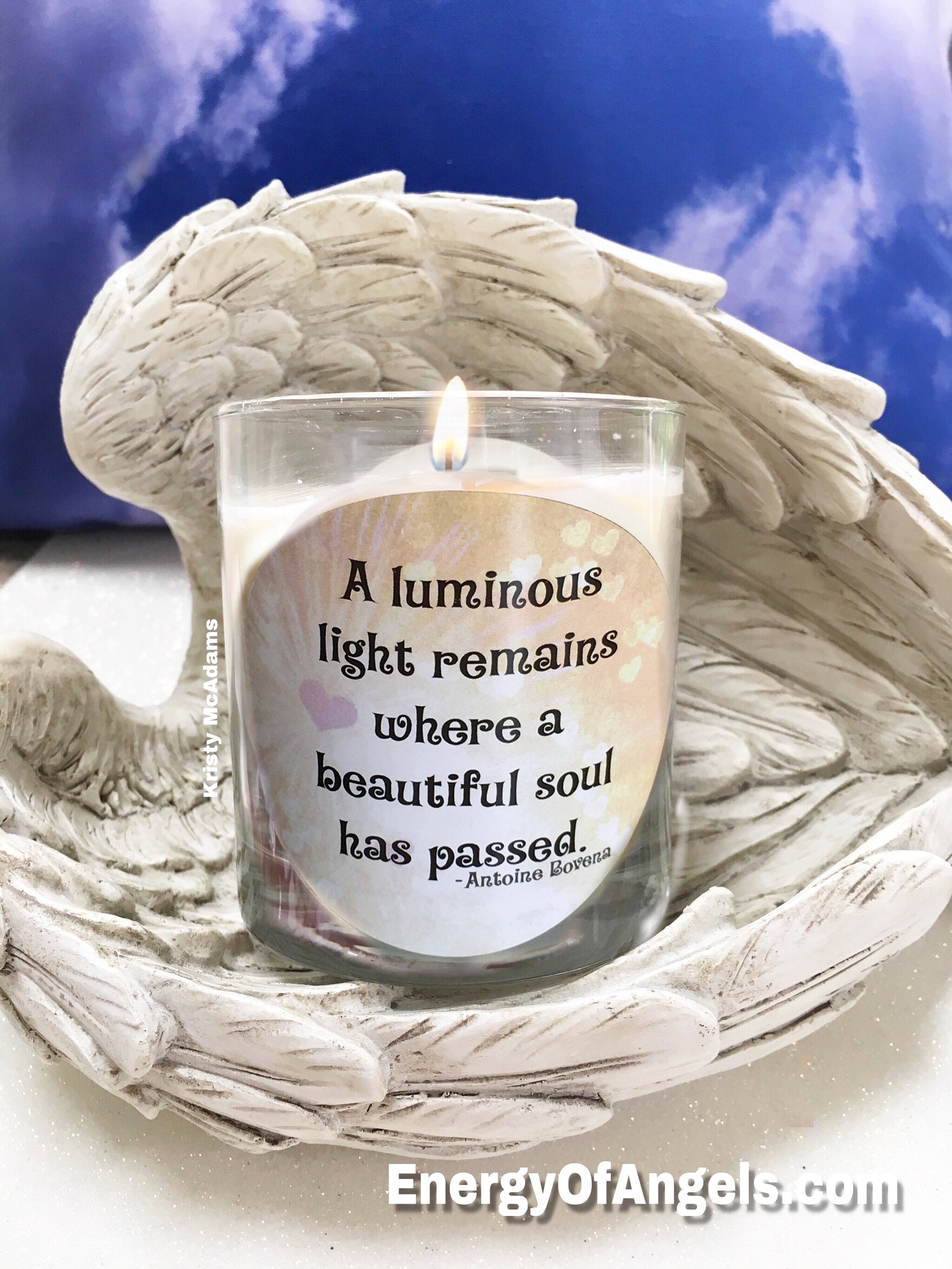 Remembrance Sympathy Gift Candle Luminous Light Condolence Etsy