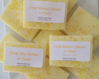 10 Lemon Yellow Soap Favors - Baby Shower Favor - Wedding Favor - Bridal Shower - From My Shower To Yours - Birthday Party