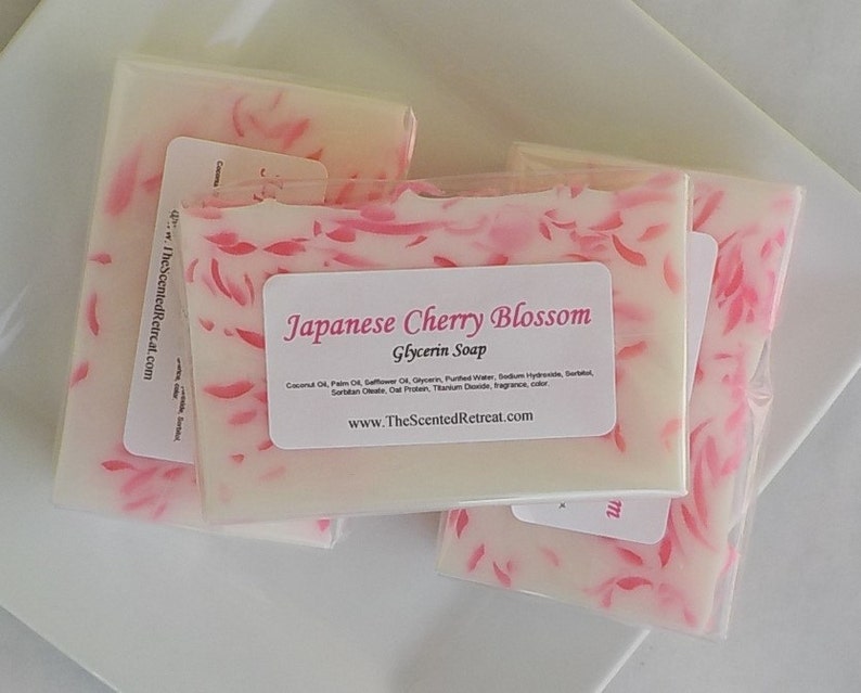 Japanese Cherry Blossom Soap Women's Soap Floral Pink Soap Etsy