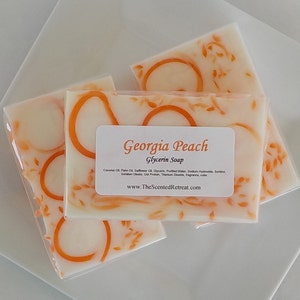 Georgia Peach Soap Fruity Summer Soap Soap Favors image 2