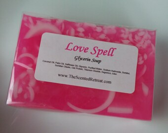 Love Spell Soap (Type) Fruity Pink Feminine Glycerin Soap Dupe