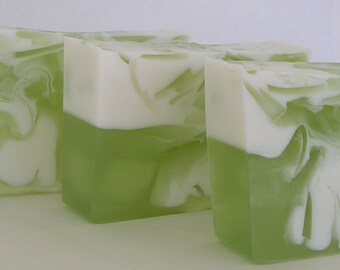 Coconut Lime Verbena Soap - Fruity Green Soap