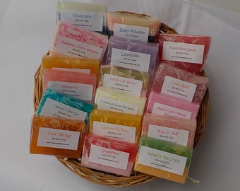 75 Soap Favors - Variety Soap Grab Bag - Soap Samples - Party Favors Bridal Baby Shower Favors - Birthday Hostess Event Gift Wedding