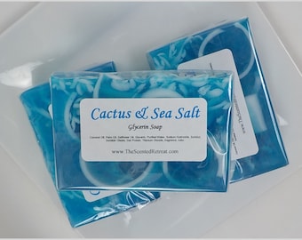 Cactus & Sea Salt Glycerin Soap Ocean Clean Scent Soap