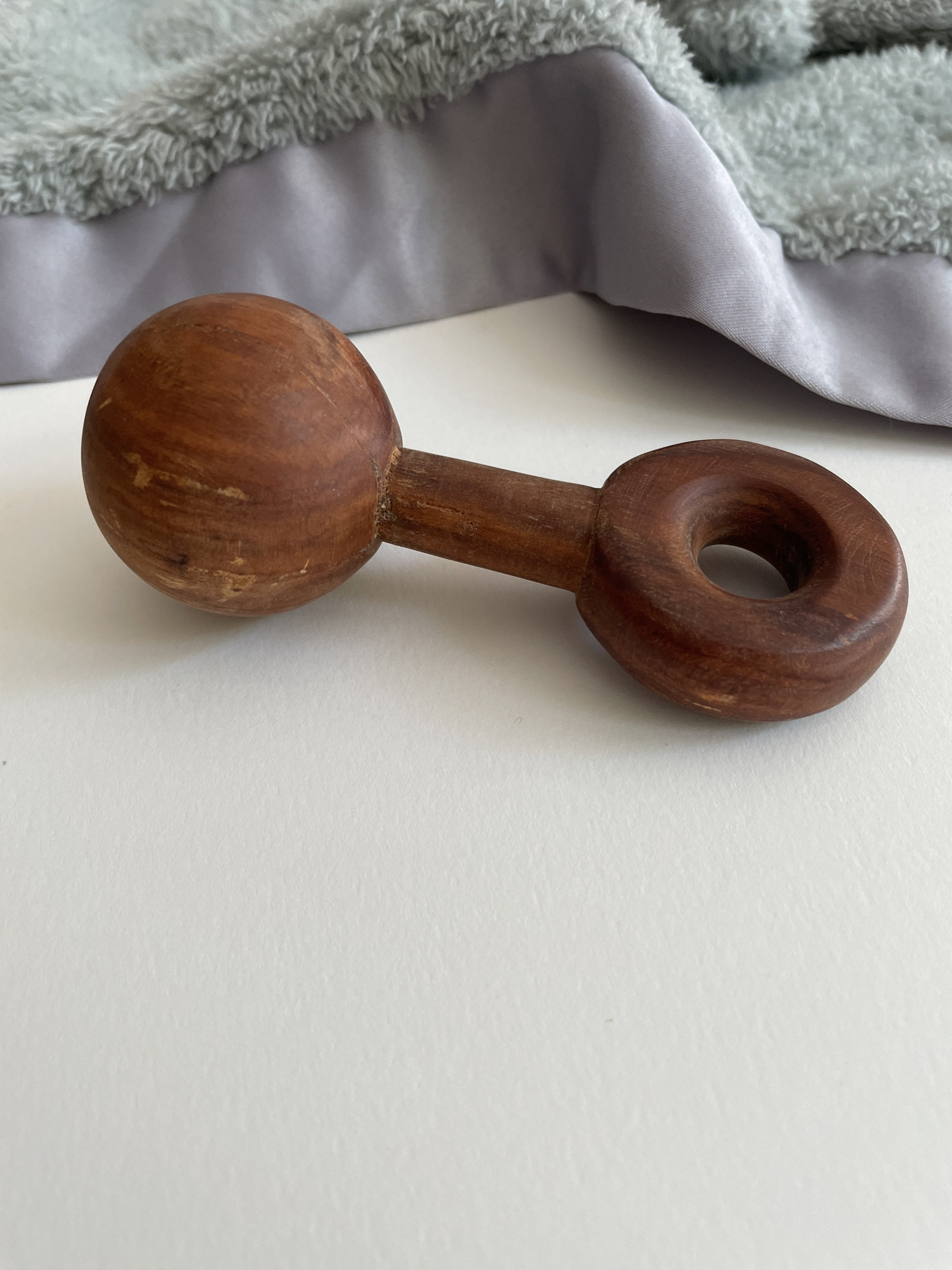 All Natural Reclaimed Wood Rattle Handmade in California 