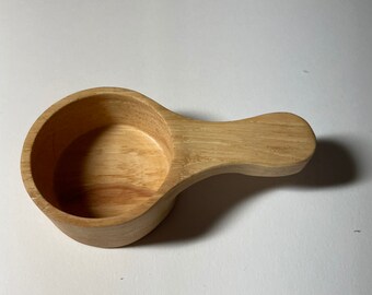 Super-smooth Reclaimed Pecan Wood Scoop (~1/4 cup)