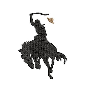 Cowgirl Machine Embroidery Design, Silhouette embroidery design, rodeo embroidery design, cowgirl embroidery, rodeo design, horse embroidery