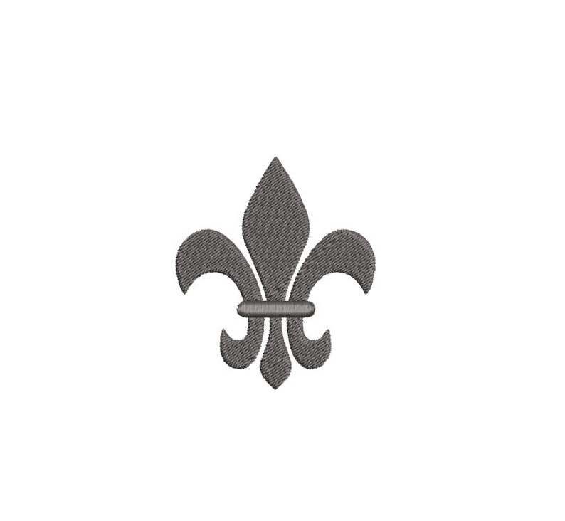 Fleur de Lis Machine Embroidery Design, french embroidery design, mardi gras embroidery design, fleur de lis design, fleur de lis embroidery image 3