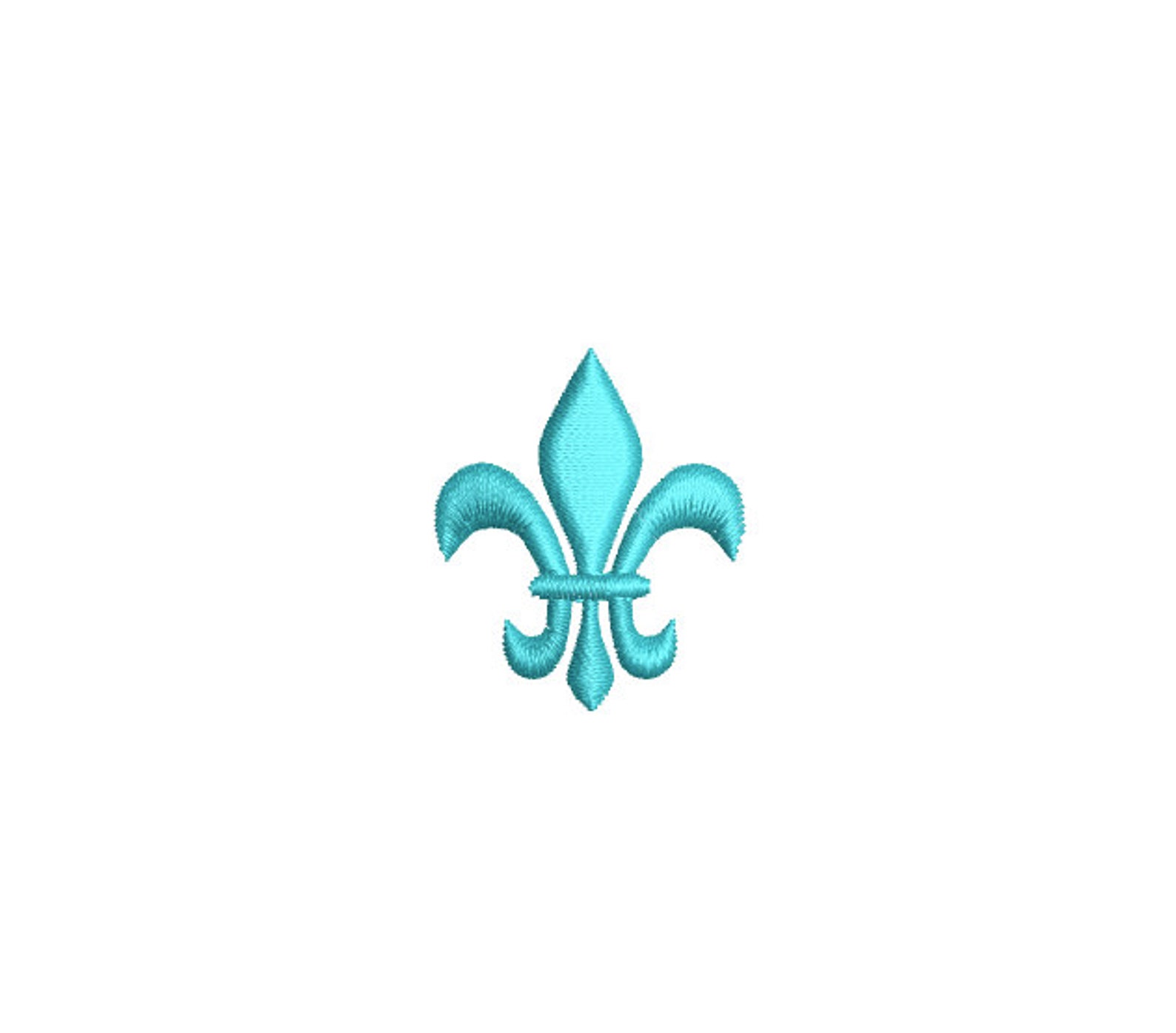 Two SMALL Fleur De Lis Machine Embroidery Designs, 2 Stitch Types ...