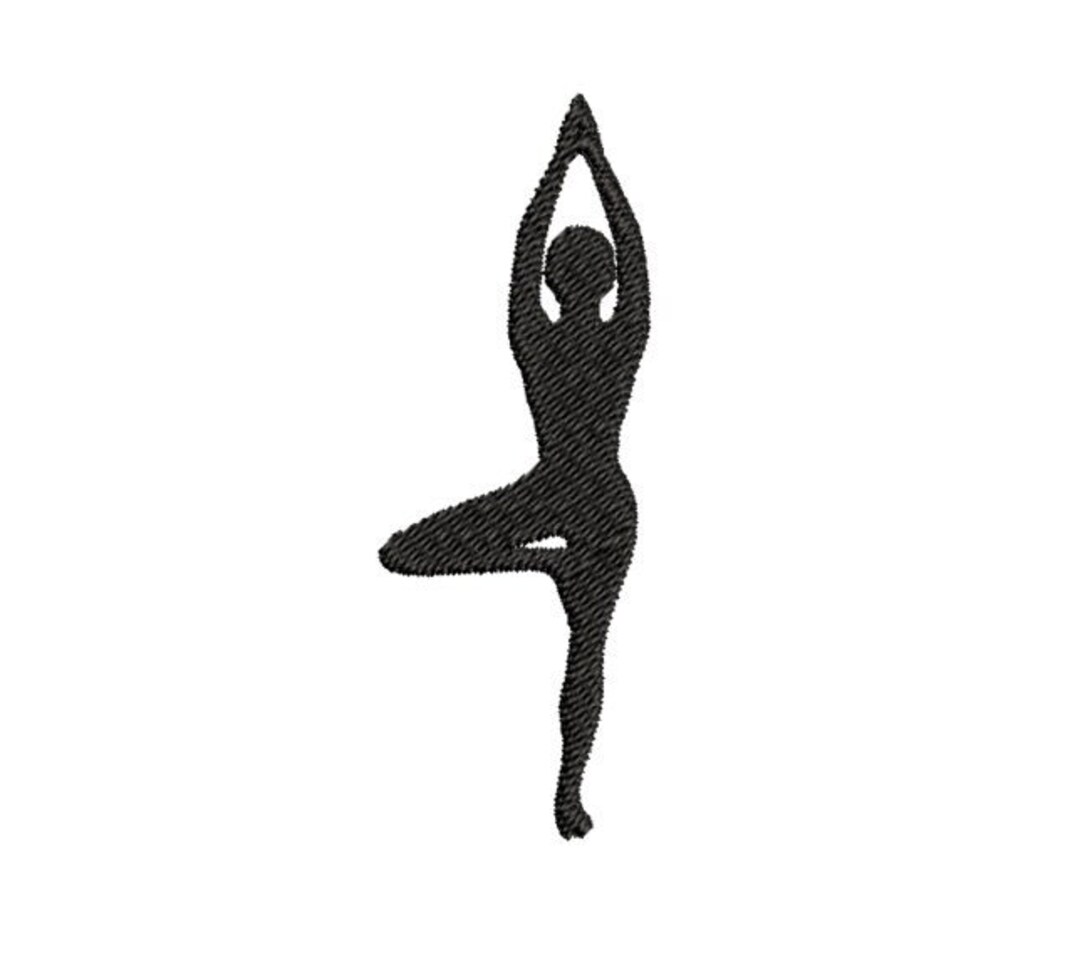 Yoga Machine Embroidery Design, Yoga Embroidery Design, Yoga Embroidery Pattern, 4x4 Hoop, Yoga