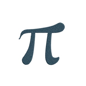 Pi Machine Embroidery Design 3.1415, pi embroidery design, teacher embroidery design, Pi Day embroidery, pi design, pi pattern, math teacher