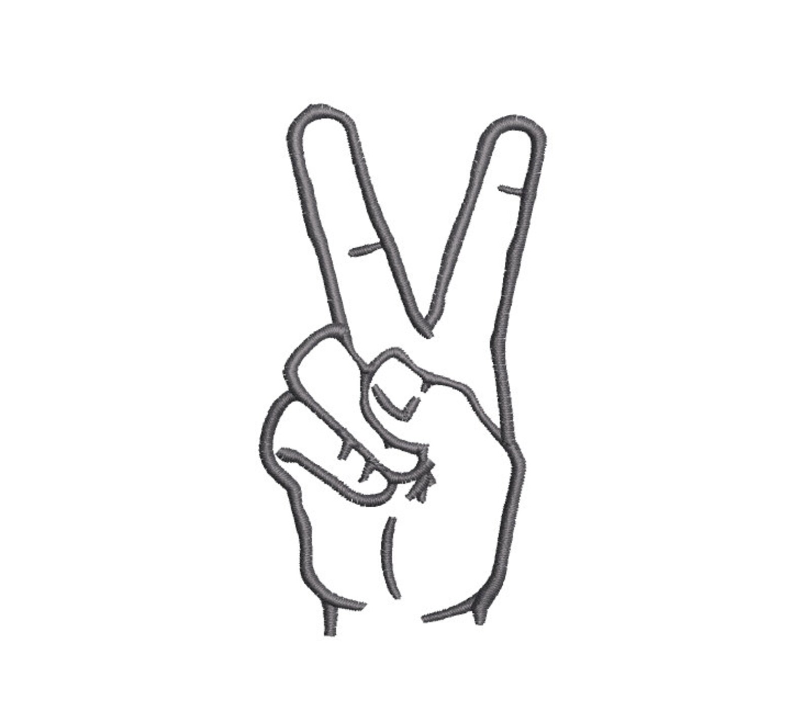Hand peace machine embroidery design hand peace embroidery  etsy Hand peace machine embroidery design hand peace embroidery  etsy