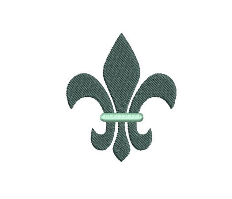 Fleur de Lis Machine Embroidery Design, french embroidery design, mardi gras embroidery design, fleur de lis design, fleur de lis embroidery image 1