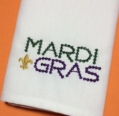 mardi gras bead font