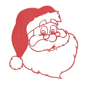GIANT Santa Claus Christmas Machine Embroidery Design, santa embroidery design, christmas embroidery design, santa machine embroidery design