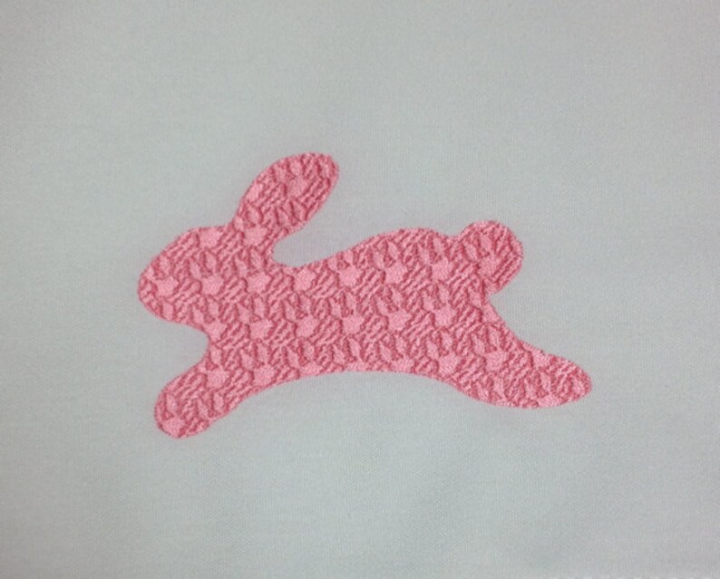 Embossed Easter Bunny Machine Embroidery Design embossed | Etsy