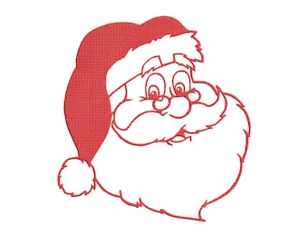 Kerstman borduurontwerp, 2 maten, 4x4 & 5x7 hoepel, kerstborduurontwerp, kerstborduurontwerp