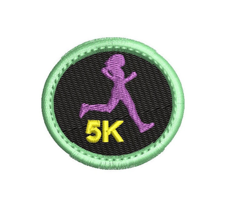 Running Patch Running Patch Machine Embroidery Design, 3 Designs, 5K Embroidery ...