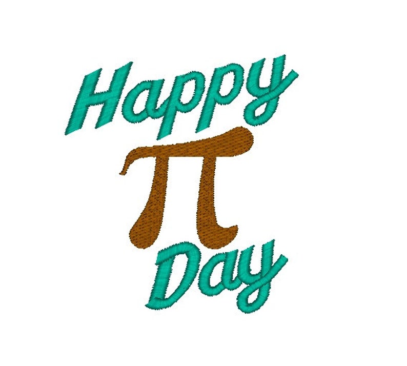 Happy pi day machine embroidery design pi embroidery design  etsy Happy pi day machine embroidery design pi embroidery design  etsy