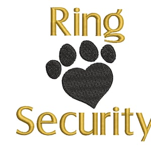Ring Security Machine Embroidery Designs, 3 Sizes, Dog wedding embroidery, Dog Ring Bearer embroidery design, Dog Of Honor Embroidery design