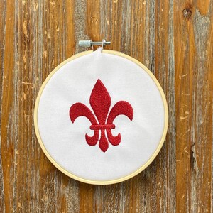 Fleur de Lis Machine Embroidery Design, french embroidery design, mardi gras embroidery design, fleur de lis design, fleur de lis embroidery image 2