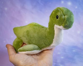 Baby Nessie the Lochness Monster Plush 7 inches - Cryptid Super Soft Minky Fabric MADE TO ORDER