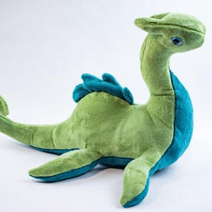 Nessie the Lochness Monster Plush 17 inches - Cryptid Super Soft Minky Fabric MADE TO ORDER