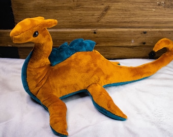 Champ the Lake Champlain Monster Plushie 17 inches - Cryptid Super Soft Minky Fabric MADE TO ORDER