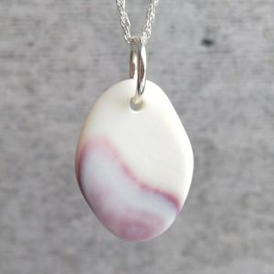 Shell Necklace || Sea Shell Jewelry || Sterling Silver Chain || Wampum Necklace