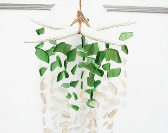 Starfish SunCatcher || Sea Glass Mobile