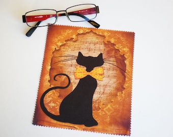 Glasses cleaning cloth, Cat, Glasses cleaning, Microfiber cleaning, Screen cleaner