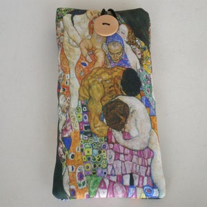 Brillenetui, Brillenetui, Brillenetui, Klimt Brillenetui, Gustav Klimt, Weiches Brillenetui, Etui für Brillen Bild 3