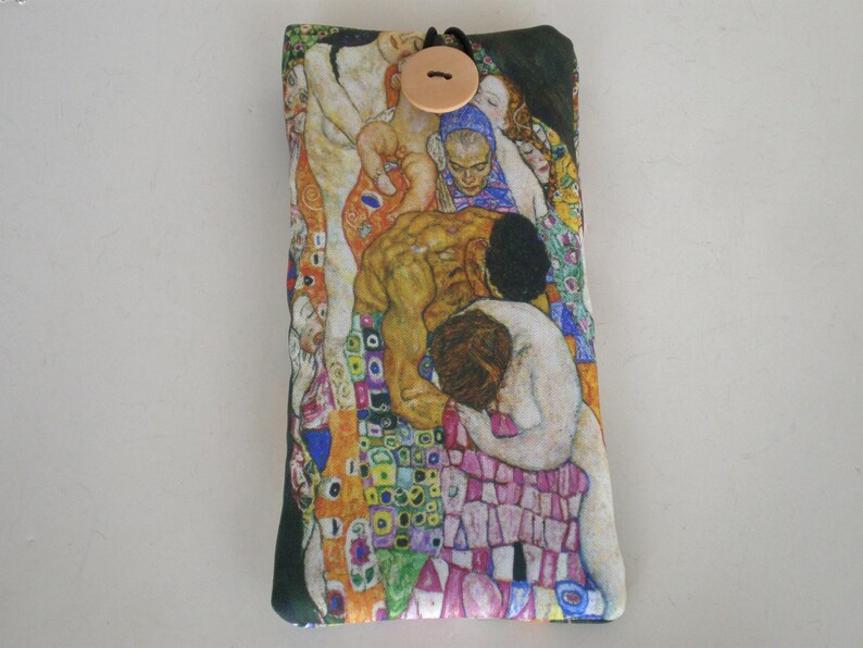 Brillenetui, Brillenetui, Brillenetui, Klimt Brillenetui, Gustav Klimt, Weiches Brillenetui, Etui für Brillen Bild 3