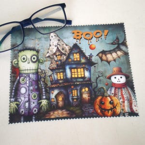 Linge de nettoyage pour lunettes, Linge de nettoyage pour lunettes d&#39;Halloween, Nettoyage de lunettes, Thème d&#39;Halloween, Nettoyant pour écran
