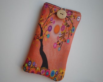 Sunglasses case, eyeglasses case, Soft eyeglass case, Case for sunglasses, Quilted eyeglass case, Tree of life