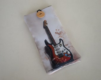 Cell phone case, Mobile sleeve, Guitar cover, iPhone case, Galaxy sleeve, Electric guitar