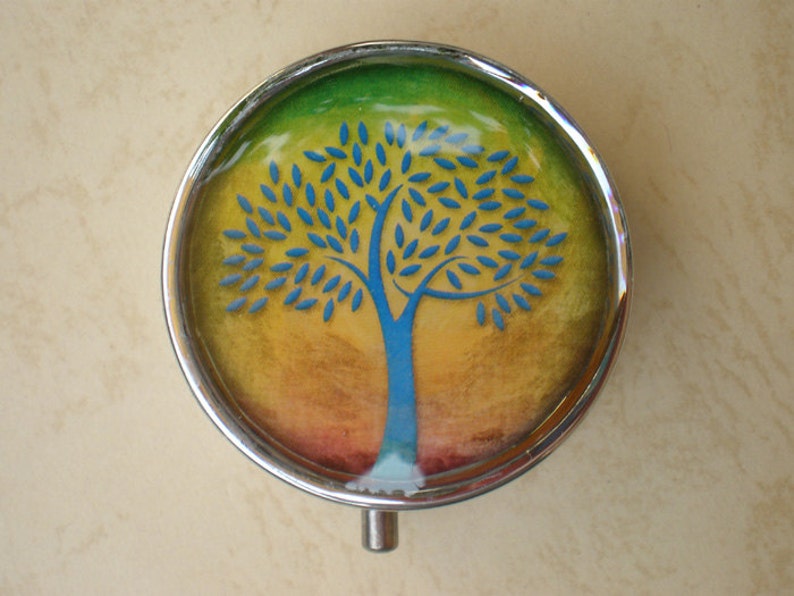 Pill container Jewelry box Tree Pill case Pill box Mint case
