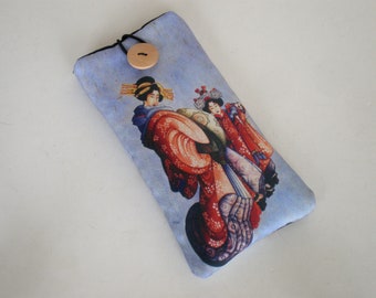 Cell phone case, Mobile sleeve, iPhone case, Galaxy sleeve, Hokusai