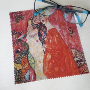 Brillenputztuch, Gustav Klimt, Brillenreinigung, Mikrofaserreinigung, Bildschirmreiniger, Klimt Putztuch Bild 1