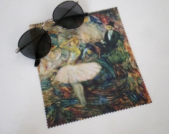 Glasses cleaning cloth, Toulouse Lautrec, Glasses cleaning, Microfiber cleaning, Screen cleaner, Olive grove